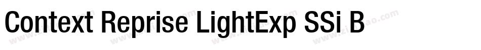 Context Reprise LightExp SSi Bold字体转换